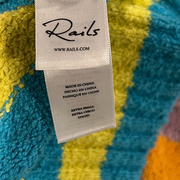 Rails Geneva mixed stripe v neck cardigan sweater size XS NWT - Picture 10 of 12